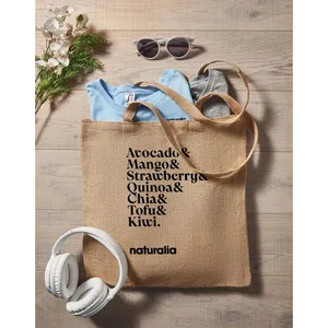 Borsa shopper in iuta ZOLANG, merchandising sostenibile - Product Image 2