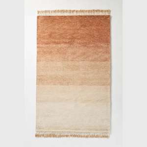 Alfombra de lana marroquí moderna de alta calidad, juego de alfombras marrones naturales anudadas a mano gruesas para cocina, comedor de ITHL - Product Image 1