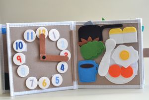 Bambino fatto a mano 10 pagine feltro educativo arcobaleno montessori attività silenziosa <span class=keywords><strong>libro</strong></span> occupato per abilità motorie sensoriali fini - Product Image 2