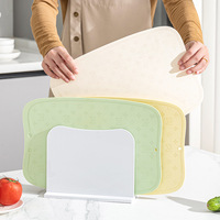 Planche à découper en TPU, planche à découper double face, tapis de découpe antibactérien de qualité alimentaire, tapis de découpe lavable au lave-vaisselle, planche de cuisine