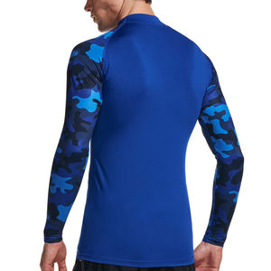 Camisa Rash Guard de poliéster para hombre, Top de compresión de secado rápido, protección solar UV, manga larga, servicio OEM disponible - Product Image 2