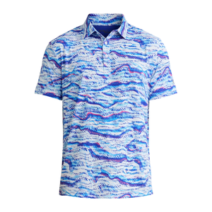 Verano Color sólido Diseño personalizado Moda Elegante All Over Printed Hombres Polos Slim Fit Polos para hombres de BD - Product Image 3