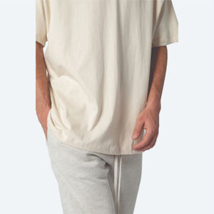 Camisetas de algodón 100% de ajuste relajado de alta calidad para hombres, colores personalizados e impresión de logotipos, compatible con OEM, Exportación de moda - Product Image 5