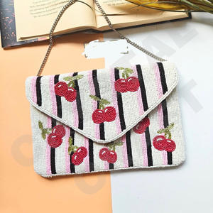 CHERRY Custom Beaded Party Clutch Bolso de noche Diseñador Señoras Bolsos de hombro Monederos y bolsos de lujo Fiestas - Product Image 1