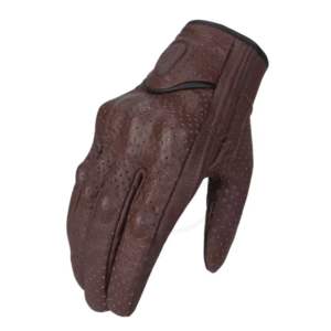 Guantes unisex personalizados de Spandex para motocross, guantes transpirables para ciclismo, perforados de cuero genuino vintage - Product Image 4