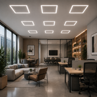 Éclairage LED encastré en T 2x4FT 60W avec driver séparé, plus flexible pour l'installation, CCT et puissance réglables, garantie 5 ans