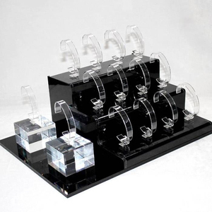 DPP ACP Foldable Clear <b>Acrylic</b> Watch <b>Stand</b> and <b>Display</b> Rack with Convenient Desk Holder for Watches - Product Image 1