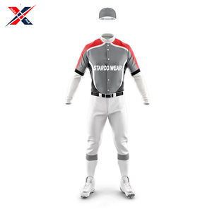Équipe de sublimation numérique à prix d'usine portez votre propre conception d'impression la plus récente uniforme de baseball sportif de bonne qualité - Product Image 5