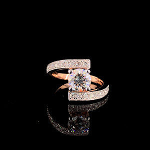 Bague pour femme en diamant de laboratoire de qualité supérieure 1,00 ct, or jaune 18 carats, bijoux de luxe certifiés IGI, bijoux de mariage et de fiançailles Privaa Jewels - Product Image 1