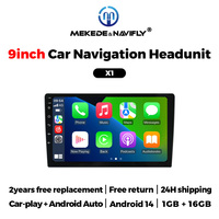 Radio Navegador para Auto MEKEDE, Reproductor con Android Auto, Estéreo, Compatible con DVR, WIFI, FM, 1024*600, para Host Universal de 9 y 10 Pulgadas