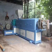 Ligne d'extrusion de recyclage de plastique FLUID-O-MATIC, machine de granulation de plastique, granulateur de plastique, moteur 440V 50kw, machine de découpe de métal
