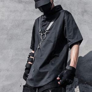 Camiseta Techwear para hombre, camiseta de nailon de secado rápido con estampado personalizado, camiseta gótica con estampado personalizado transpirable y logotipo personalizado - Product Image 3