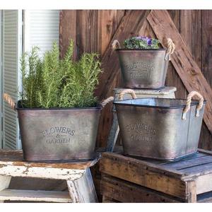 Maceta de metal antigua con asas para decoración interior y jardín del hogar Macetas más vendidas jardineras de alta calidad - Product Image 6