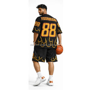 Camiseta de Fútbol Americano Personalizada para Hombre, con Nombre y Número, Transpirable, de Manga Corta, Sublimada, 100% Poliéster, para Entrenamiento, Tallas Grandes - Product Image 5