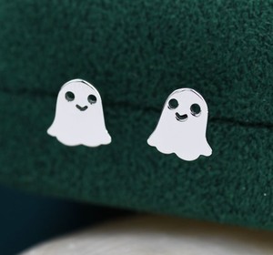 ต่างหูสตั๊ดรูปผีน้อยที่เรียบง่ายสีเงินสเตอร์ลิงสำหรับ925ต่างหูฟักทองปิศาจแสนวิเศษแสนสนุกน่ารักเครื่องประดับสำหรับปาร์ตี้ของขวัญวันฮาโลวีน - Product Image 5