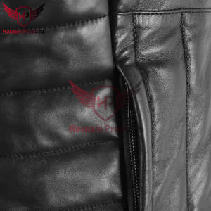 Gilet d'hiver en cuir de style bouffant pour hommes: à la mode, fonctionnel et personnalisable - Product Image 6