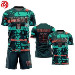 Best Price 100% Breathable <b>Waterproof</b> Lightweight Polyester Soccer Uniform for Men's Adults Custom Logo Automated Cutting - Product Image 5
