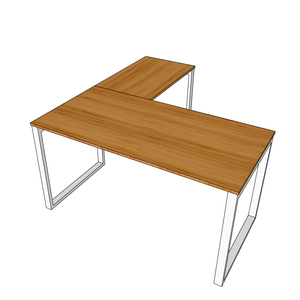 RecBamboo BFRB009 L-Shaped 140x150cm Corner <b>Desk</b> Simple Design Foldable and Portable <b>Computer</b> Table/ Laptop <b>Desk</b> - Product Image 5
