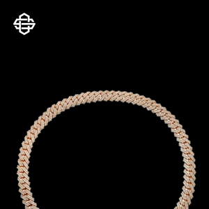 Collar de cadena de tenis Hiphop Moissanite Iced Out para hombres y mujeres, Gargantilla personalizada ostentosa chapada en oro rosa, joyería de rapero de lujo - Product Image 5