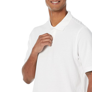 Estilo casual con patrón sólido Poliéster Polo Camiseta Hombre de alta calidad personalizada de manga corta Hombre Camiseta Polo - Product Image 3