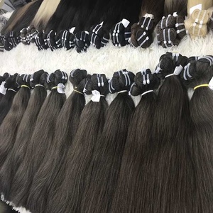 ผมต่อผมมนุษย์บริสุทธิ์แบบเรมี่ผมตรงเส้นผมสำหรับต่อผมแบบเส้นผมทอคุณภาพสูง100gr ผมตรงจากกระดูกเวียดนาม - Product Image 3