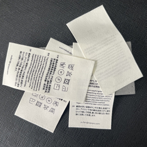 מותאם אישית בד כותנה עם תוויות ארוג עם חיתוך לייזר מספר סידורי גודל מספרים מדבקות עבור בגדים - Product Image 3