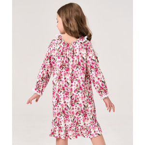 Camisón de Manga Larga de Viscosa de Bambú Sostenible para Mujer, con Logotipo Personalizable, Cierre de Cintura con Cordón, Tejido, Suministro ODM - Product Image 5