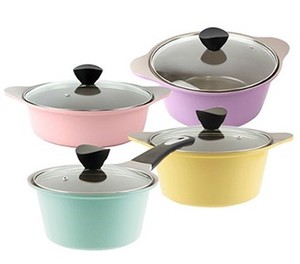 BELLOS COLORFUL <b>POT</b> SET STRONG <b>NON</b> <b>STICK</b> CERAMIC COATING COOKWARE MADE in KOREA - Product Image 6