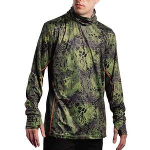 เสื้อตกปลาแขนยาวลายพรางสำหรับผู้ชาย UPF 50 แห้งเร็ว ผลิตจากโพลีเอสเตอร์ - Product Image 3