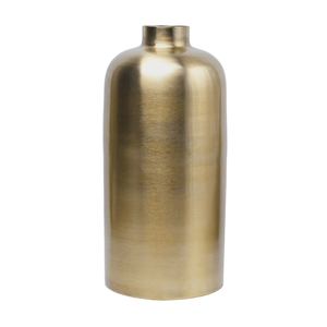 Jarrón decorativo de metal dorado estriado con pieza decorativa texturizada de doble cara moderna para sala de estar de mesa y Decoración elegante - Product Image 3