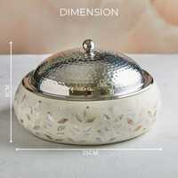 FAIZA CRAFT Casseroles arabes en bois, faites à la main, style américain, de luxe, avec incrustations de nacre, de qualité supérieure, pour table