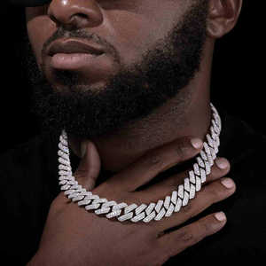 สร้อยคอเงินแท้ 925 ประดับมอสซาไนต์ ชุบทองสไตล์วินเทจสำหรับผู้หญิง - Product Image 1