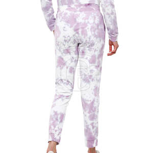 Pantalon décontracté en coton à quantité minimale de commande basse pour femmes, taille haute, vêtements d'extérieur droits pour femmes - Product Image 3