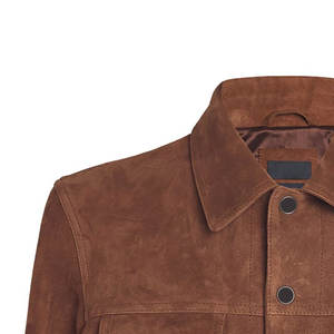 Premium Quality Men's <b>Leather</b> Suede <b>Shirt</b> Breathable Street Style Casual High Quality - Product Image 6