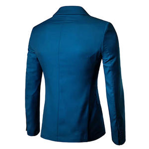 OEM Hombres Slim Fit Blazer Manga Larga Transpirable Primavera Otoño Abrigo Diseño Casual Un Solo Pecho Precio Razonable Tallas grandes - Product Image 4
