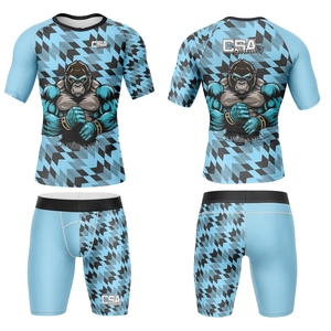 Chất Lượng Cao Cấp Hoạt Động Mặc Spandex Vải MMA Bjj Rush Bảo Vệ Và Ngắn Mới 2026 Thiết Kế Thoáng Khí Của Nam Giới Nén Mặc - Product Image 1