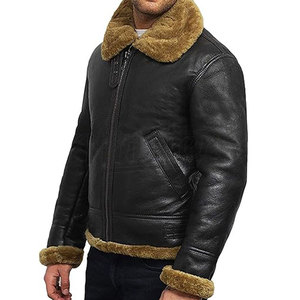 Vêtements pour hommes Manches longues Poches Fermeture éclair Veste coupe-vent Automne Hiver Faux cuir Moto Casual Vestes en PU pour hommes - Product Image 4
