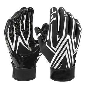 Gants de football américain pour jeunes d'excellente qualité, vêtements d'entraînement, poignée durable, logo personnalisé, gants de sport récepteur - Product Image 6