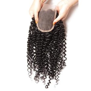 Cheveux indiens Remy, fermeture en dentelle, cheveux vierges bouclés, doux et rebondissants, grade 1+ - Product Image 1