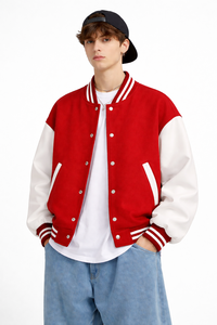 Veste de baseball d'hiver en cuir brodé en chenille de haute qualité sur mesure pour homme, fabriquée par un fabricant OEM, 2026 - Product Image 4