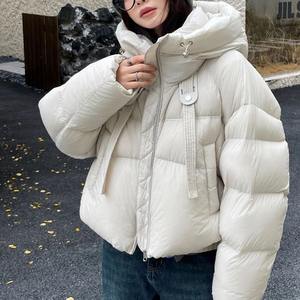 Top Quality Wholesale Woman Puffer Jacket <b>Waterproof</b> Hooded Winter Jacket Premium Women <b>Zipper</b> Jacket Manufacturer - Product Image 1