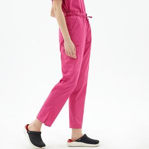 Haut de gommage chirurgical à manches courtes élastique à séchage rapide pour salle d'opération Logo personnalisé combinaison de gommage pour femme médecin uniforme d'infirmière dentaire - Product Image 5