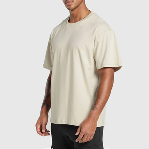 Camiseta de microfibra de gran tamaño Boxy Fit para hombre de alta calidad, tela tejida con estampado de cuello redondo Digital, patrón de Venta caliente - Product Image 6