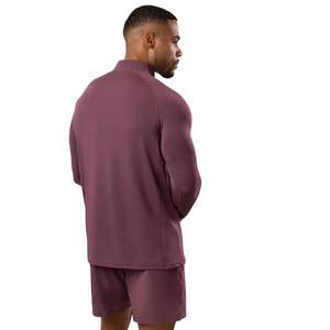 Men Energy 1/4 <b>Zip</b> Funnel Performance Top Breathable Stretch Training <b>Shirt</b> for Gym Workout and Sports - Product Image 2