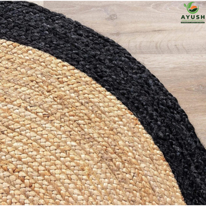 Ensembles de tapis pour salon en jute 100% tapis naturels faits à la main avec personnalisation - Product Image 3