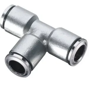 Nickel Plated Stainless Steel TE <b>Connector</b> <b>Quick</b> Coupler Pneumatic Air Fitting for Machinery Thread Connection - Product Image 1
