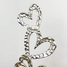 Ornement de cœur en métal avec plusieurs cœurs sur socle en bois la décoration de cadeaux de la boutique Home & Hearts - Product Image 4