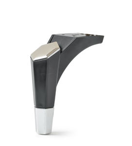 Patas de muebles de plástico cromado negro de 15cm de alta resistencia, sofás de comedor modernos compatibles, armarios, camas, dormitorio, sala de estar - Product Image 2