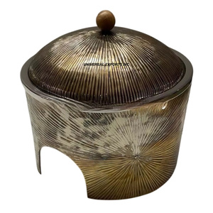 Premium Quality metal Food Warmer Round Shape Dinnerware Casserole Hot Selling Luxury New Metal Hotpot - Product Image 2