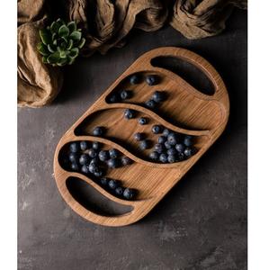 Bandeja Grande de Madera para Fiestas y Eventos, Bandeja de Servicio Hecha a Mano con Material 100% Orgánico - Product Image 5